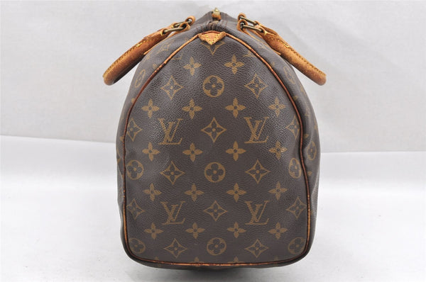 Authentic Louis Vuitton Monogram Speedy 35 Hand Boston Bag M41524 LV 1622I