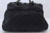 Authentic FENDI B-Bag Chain Shoulder Hand Bag Leather Enamel Black 1623D