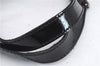 Authentic FENDI B-Bag Chain Shoulder Hand Bag Leather Enamel Black 1623D