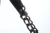 Authentic FENDI B-Bag Chain Shoulder Hand Bag Leather Enamel Black 1623D