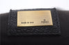 Authentic FENDI B-Bag Chain Shoulder Hand Bag Leather Enamel Black 1623D