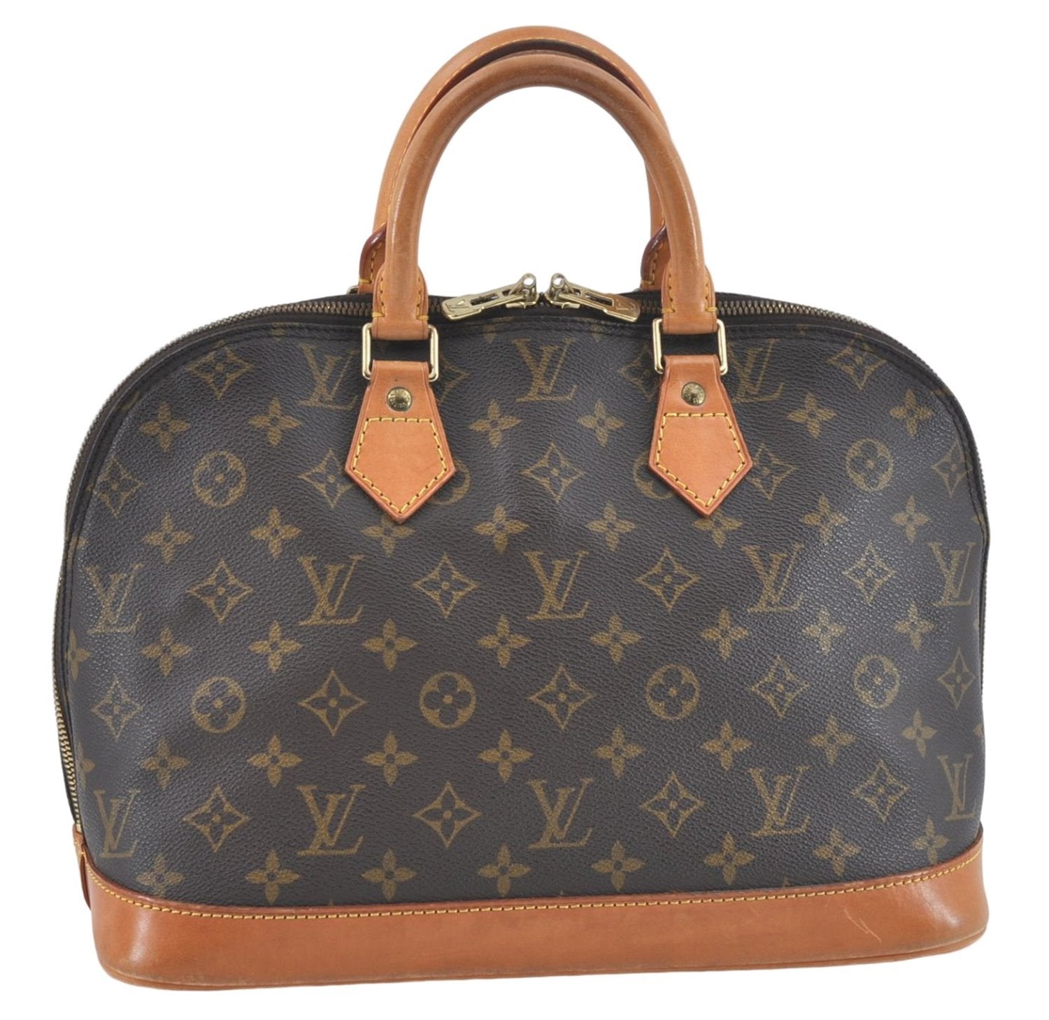 Authentic Louis Vuitton Monogram Alma Hand Bag M51130 LV 1624B