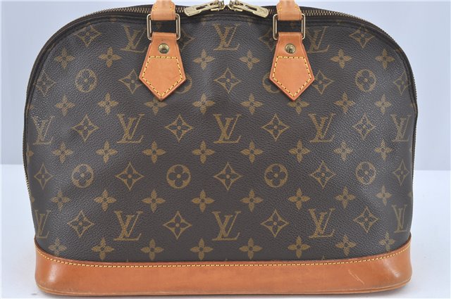 Authentic Louis Vuitton Monogram Alma Hand Bag M51130 LV 1624B