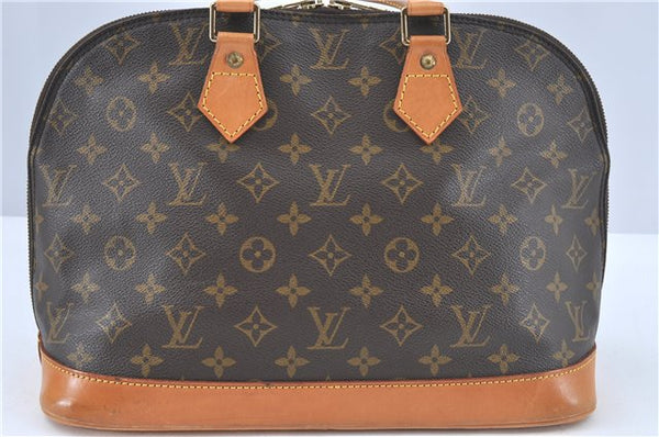 Authentic Louis Vuitton Monogram Alma Hand Bag M51130 LV 1624B