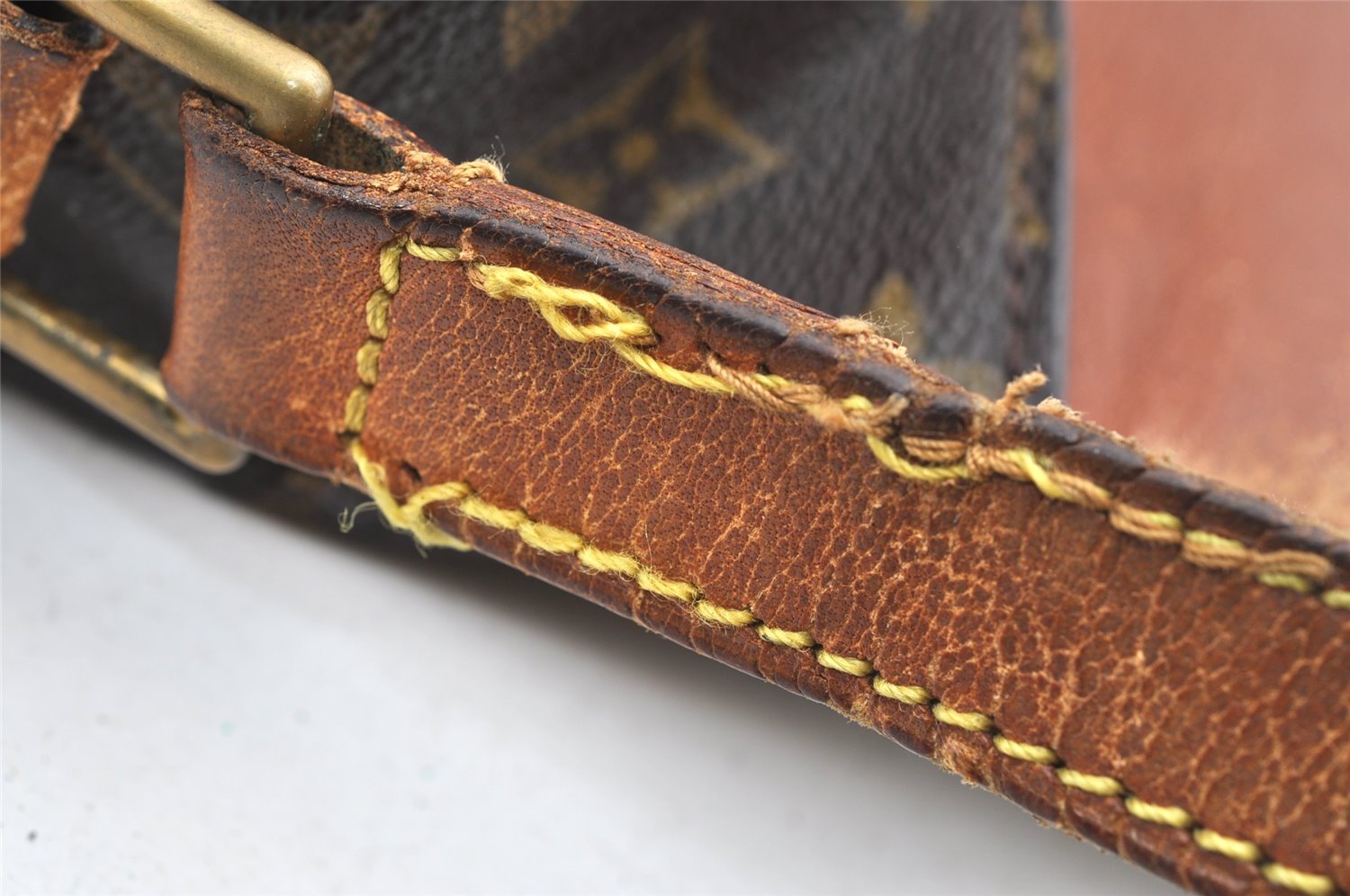 Authentic Louis Vuitton Monogram Saint Cloud GM M51242 Shoulder Bag Junk 1624I