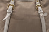 Authentic PRADA Canvas Leather Logo 2Way Shoulder Hand Bag Beige Ivory 1625D