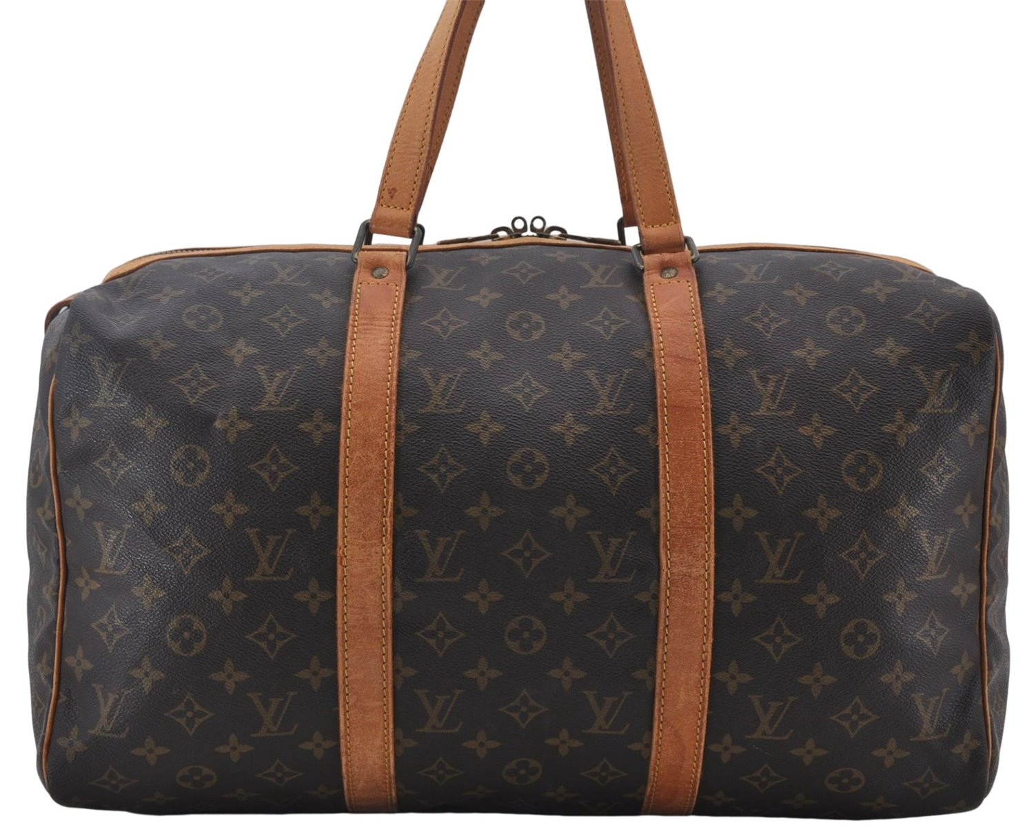 Authentic Louis Vuitton Monogram Sac Souple 45 Hand Boston Bag M41624 LV 1625E