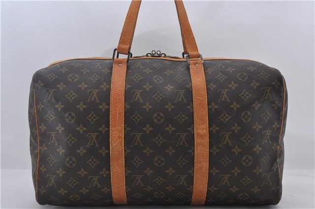 Authentic Louis Vuitton Monogram Sac Souple 45 Hand Boston Bag M41624 LV 1625E