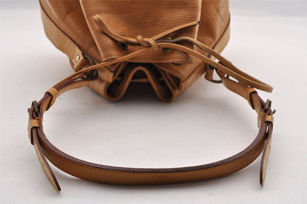 Authentic Louis Vuitton Epi Petit Noe Shoulder Drawstring Bag M44106 Beige 1625I
