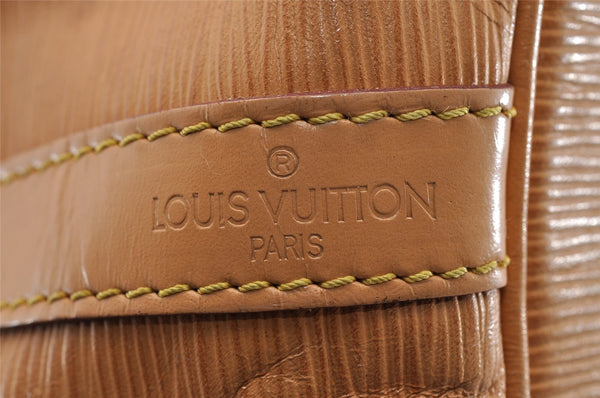 Authentic Louis Vuitton Epi Petit Noe Shoulder Drawstring Bag M44106 Beige 1625I