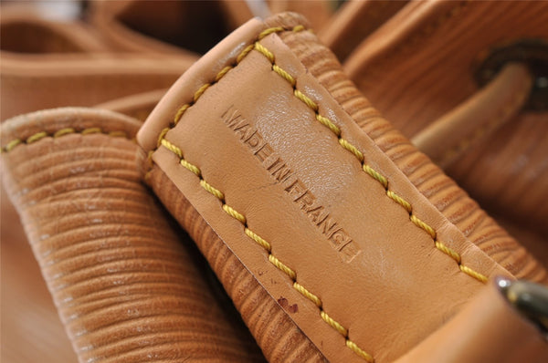 Authentic Louis Vuitton Epi Petit Noe Shoulder Drawstring Bag M44106 Beige 1625I