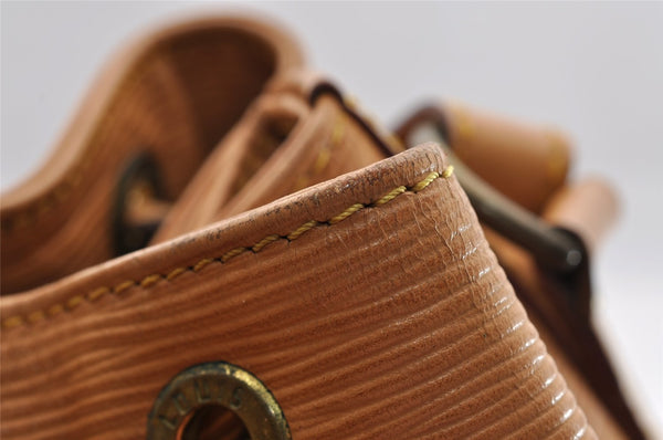 Authentic Louis Vuitton Epi Petit Noe Shoulder Drawstring Bag M44106 Beige 1625I