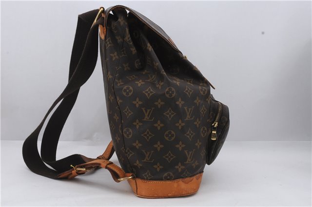 Authentic Louis Vuitton Monogram Montsouris GM Backpack M51135 LV 1627D