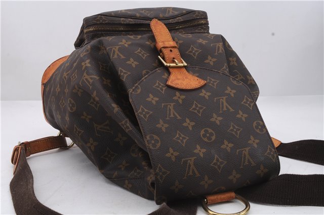 Authentic Louis Vuitton Monogram Montsouris GM Backpack M51135 LV 1627D