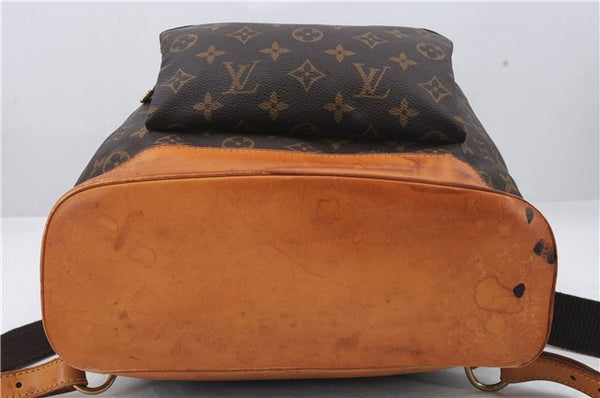 Authentic Louis Vuitton Monogram Montsouris GM Backpack M51135 LV 1627D