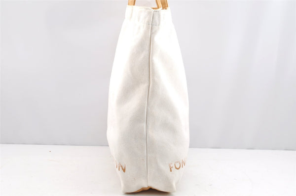 Authentic Louis Vuitton Fondation Exclusive Shoulder Tote Bag Canvas White 1627I