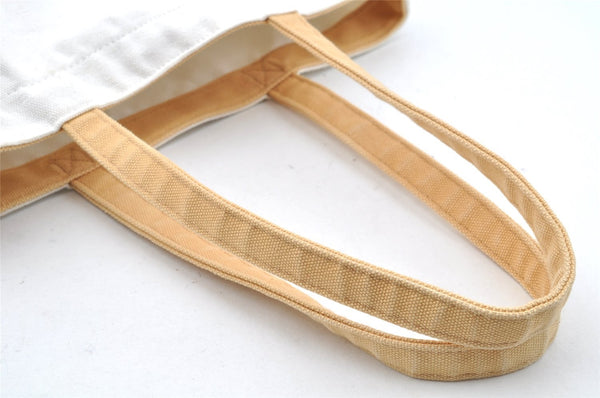 Authentic Louis Vuitton Fondation Exclusive Shoulder Tote Bag Canvas White 1627I