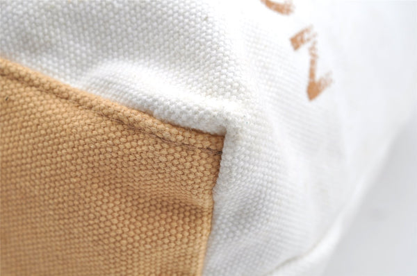 Authentic Louis Vuitton Fondation Exclusive Shoulder Tote Bag Canvas White 1627I