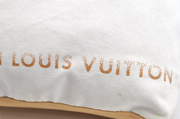 Authentic Louis Vuitton Fondation Exclusive Shoulder Tote Bag Canvas White 1627I