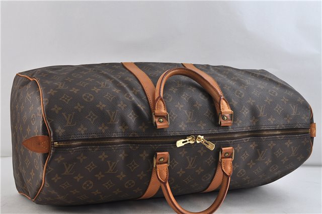 Authentic Louis Vuitton Monogram Keepall 55 Boston Bag M41424 LV 1628D