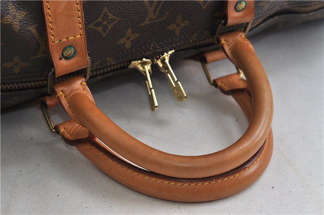 Authentic Louis Vuitton Monogram Keepall 55 Boston Bag M41424 LV 1628D