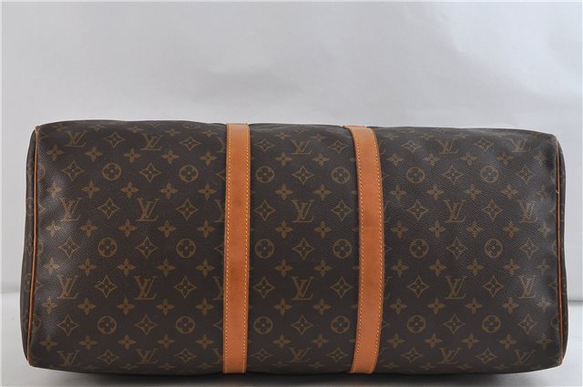 Authentic Louis Vuitton Monogram Keepall 55 Boston Bag M41424 LV 1628D