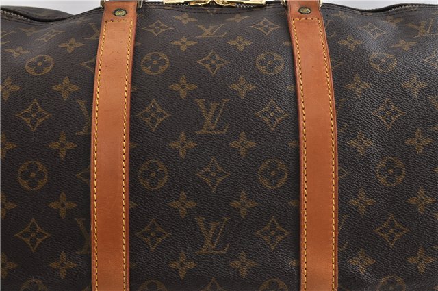 Authentic Louis Vuitton Monogram Keepall 55 Boston Bag M41424 LV 1628D