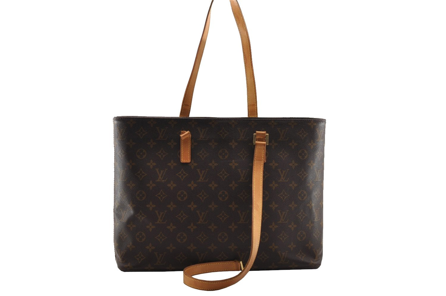 Authentic Louis Vuitton Monogram Luco Shoulder Tote Bag M51155 LV Junk 1628I