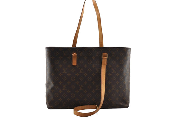 Authentic Louis Vuitton Monogram Luco Shoulder Tote Bag M51155 LV Junk 1628I