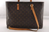Authentic Louis Vuitton Monogram Luco Shoulder Tote Bag M51155 LV Junk 1628I