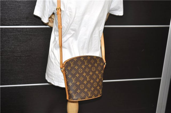 Authentic Louis Vuitton Monogram Drouot Shoulder Cross Body Bag M51290 LV 1629D