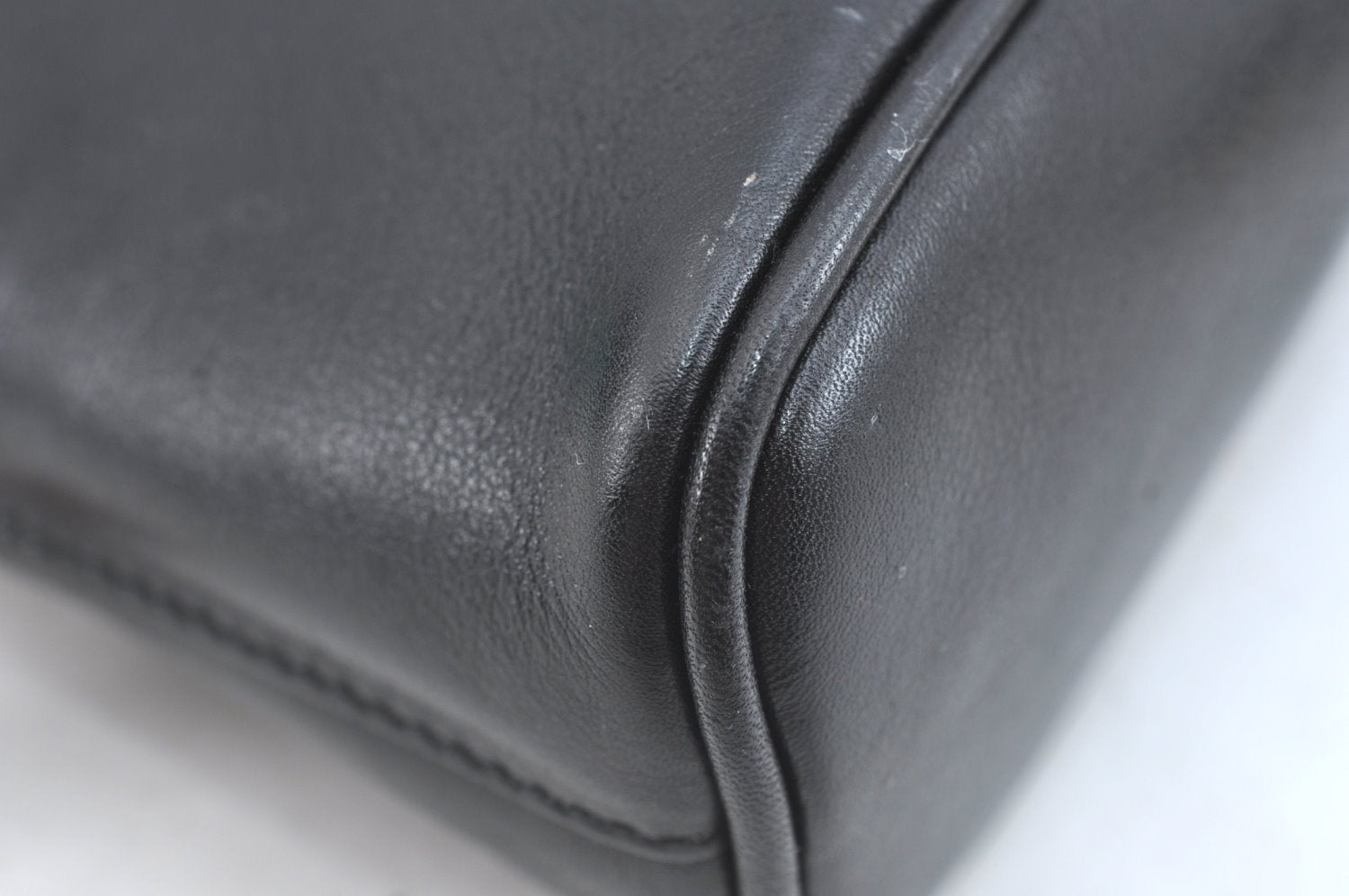 Authentic GUCCI Bamboo 2way Hand Shoulder Crossbody Bag Leather Black Junk 1629H