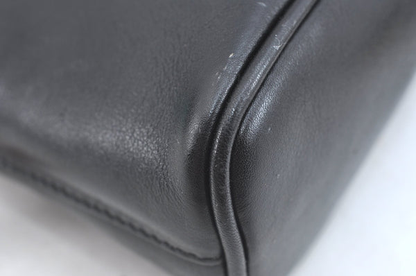 Authentic GUCCI Bamboo 2way Hand Shoulder Crossbody Bag Leather Black Junk 1629H