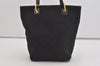 Authentic GUCCI Vintage Shoulder Tote Bag GG Canvas Leather 0021099 Black 1629I