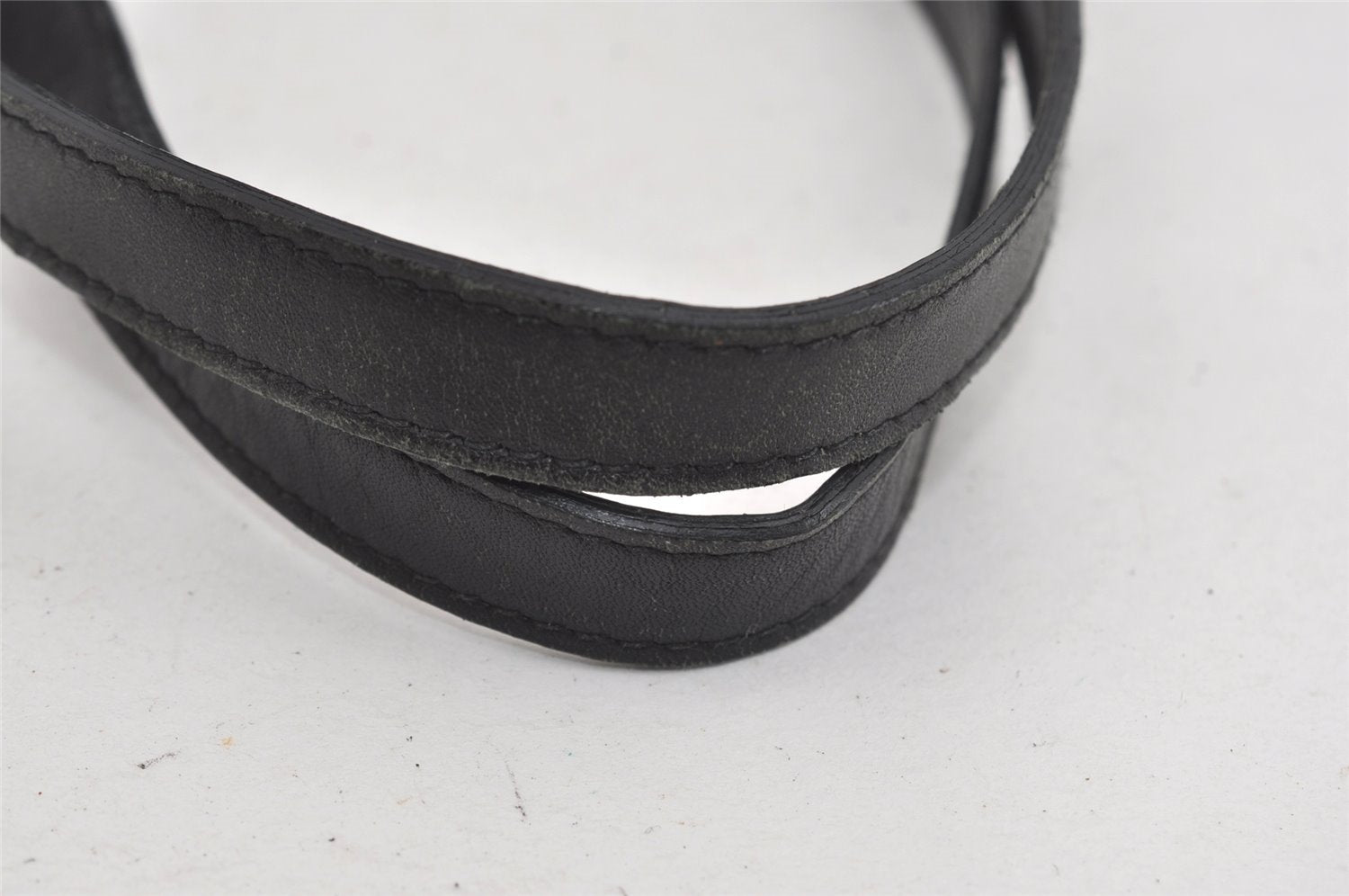 Authentic GUCCI Vintage Shoulder Tote Bag GG Canvas Leather 0021099 Black 1629I