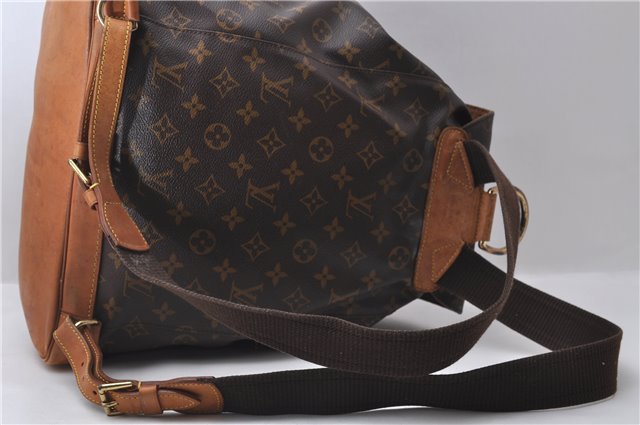 Authentic Louis Vuitton Monogram Montsouris GM Backpack M51135 LV 1630D