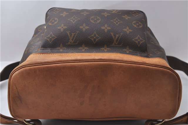 Authentic Louis Vuitton Monogram Montsouris GM Backpack M51135 LV 1630D