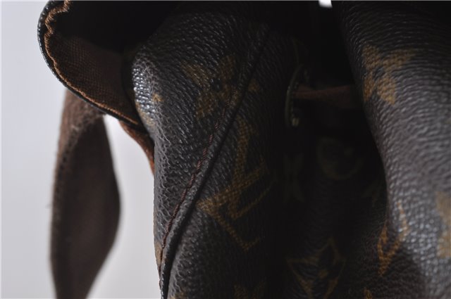 Authentic Louis Vuitton Monogram Montsouris GM Backpack M51135 LV 1630D