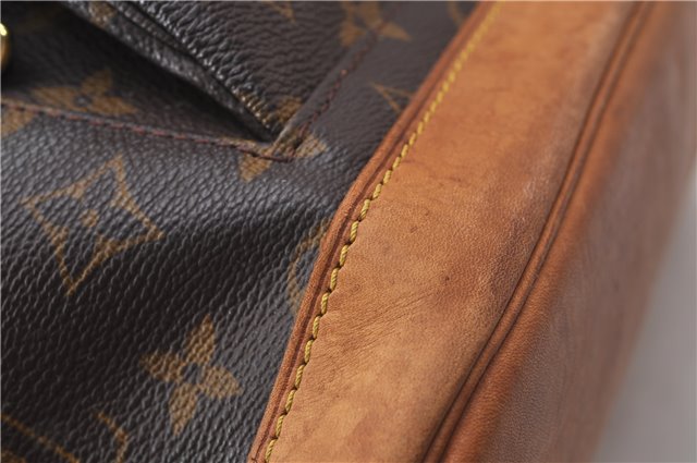 Authentic Louis Vuitton Monogram Montsouris GM Backpack M51135 LV 1630D