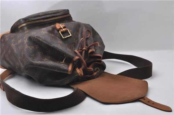 Authentic Louis Vuitton Monogram Montsouris GM Backpack M51135 LV 1630D