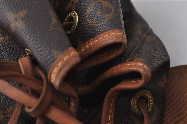Authentic Louis Vuitton Monogram Montsouris GM Backpack M51135 LV 1630D