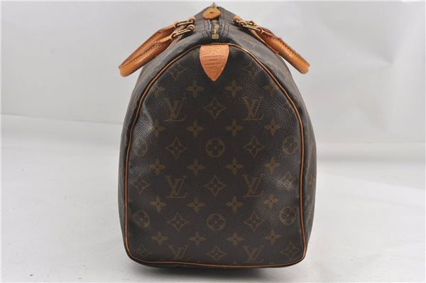 Authentic Louis Vuitton Monogram Speedy 40 Hand Boston Bag M41522 LV 1631G