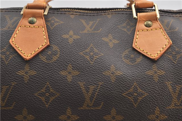 Authentic Louis Vuitton Monogram Speedy 40 Hand Boston Bag M41522 LV 1631G