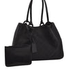 Authentic GUCCI Hand Tote Bag Purse GG Canvas Leather 101919 Black 1631I