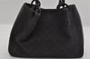 Authentic GUCCI Hand Tote Bag Purse GG Canvas Leather 101919 Black 1631I