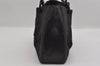 Authentic GUCCI Hand Tote Bag Purse GG Canvas Leather 101919 Black 1631I