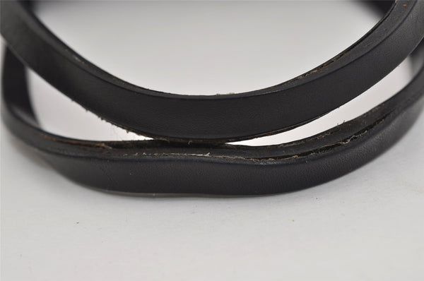 Authentic GUCCI Hand Tote Bag Purse GG Canvas Leather 101919 Black 1631I