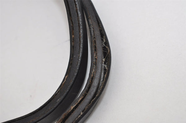 Authentic GUCCI Hand Tote Bag Purse GG Canvas Leather 101919 Black 1631I