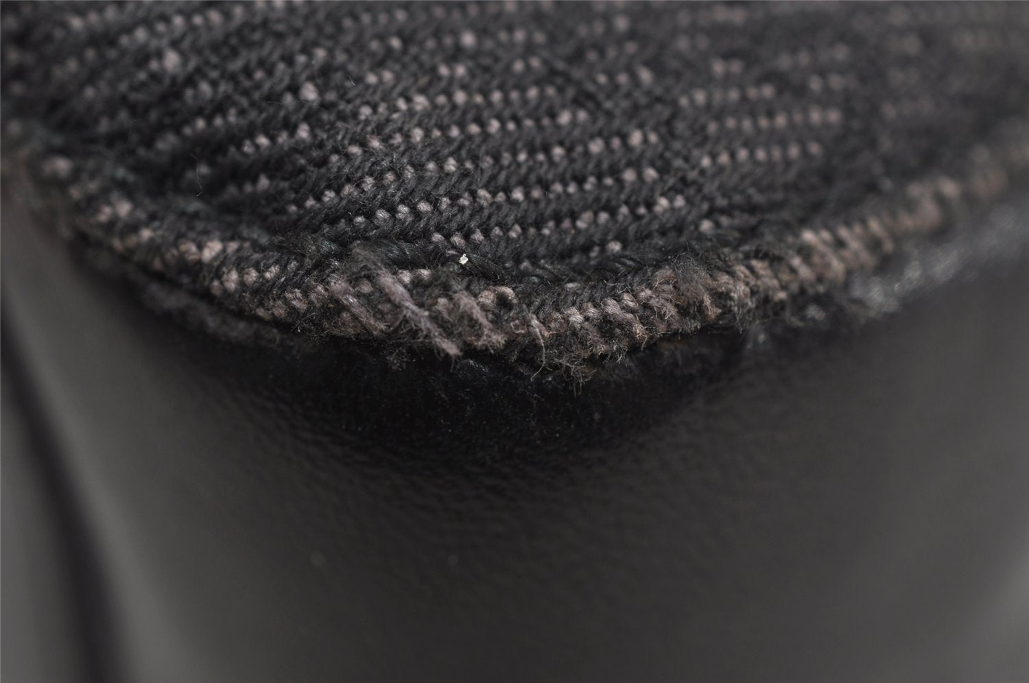 Authentic GUCCI Hand Tote Bag Purse GG Canvas Leather 101919 Black 1631I