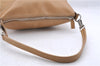 Authentic PRADA Leather Shoulder Hand Bag Beige 1632D